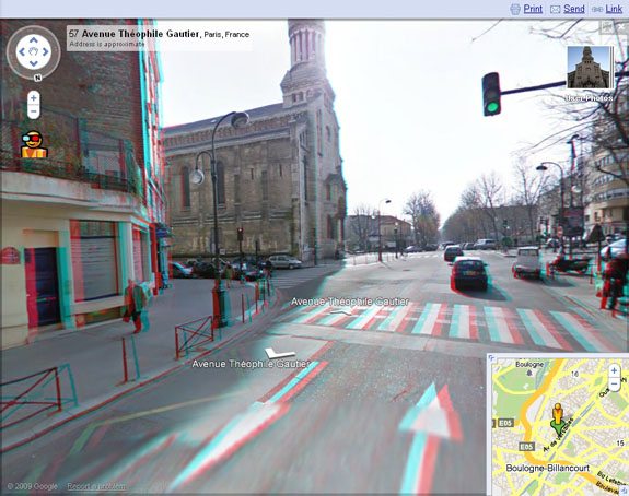 Google Maps Street View 3D 01 - Google aggiunge la modalità 3D a Google Maps & Books