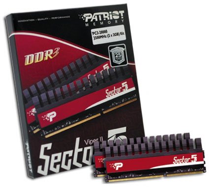 Patriot Sector 5 DDR3 2500 kit 01 - Da Patriot nuovi kit memoria DDR3 con frequenza di 2500MHz