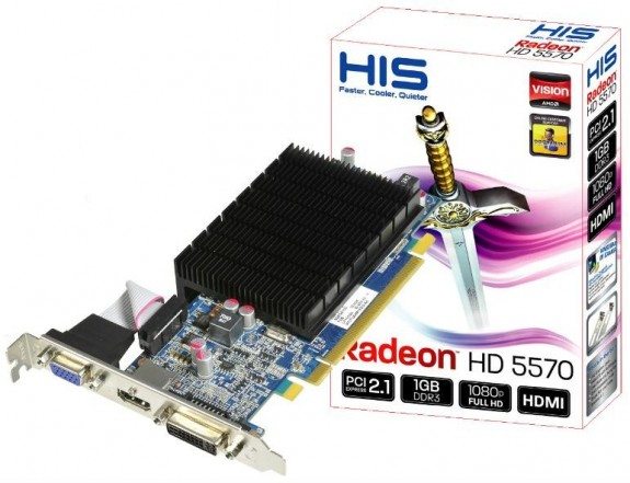 hisradeonhd5570silence - Da HIS una Radeon HD 5570 con raffreddamento passivo