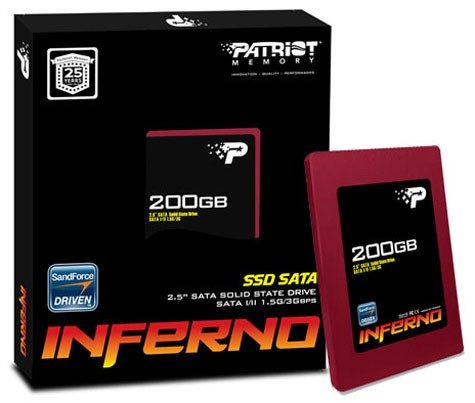 patriotinferno200gbssd01 - Patriot svela gli hard disk SSD Inferno con controller SandForce