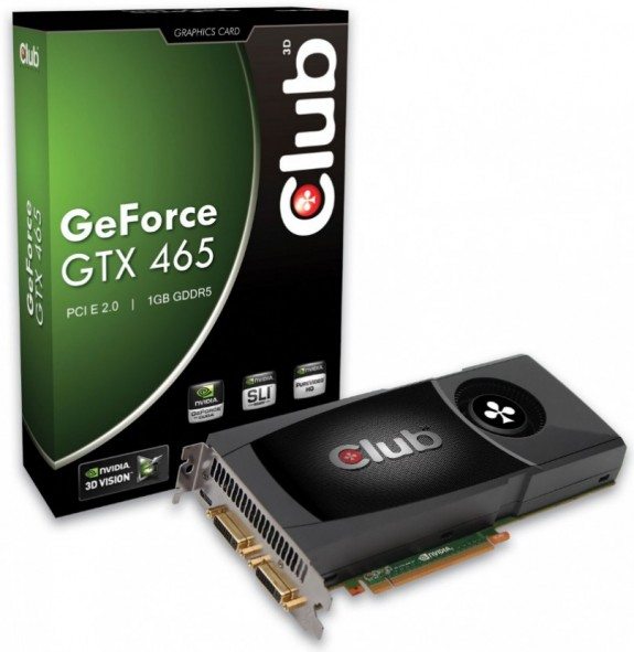 club3dgeforcegtx465 - Club 3D presenta una GeForce GTX 465