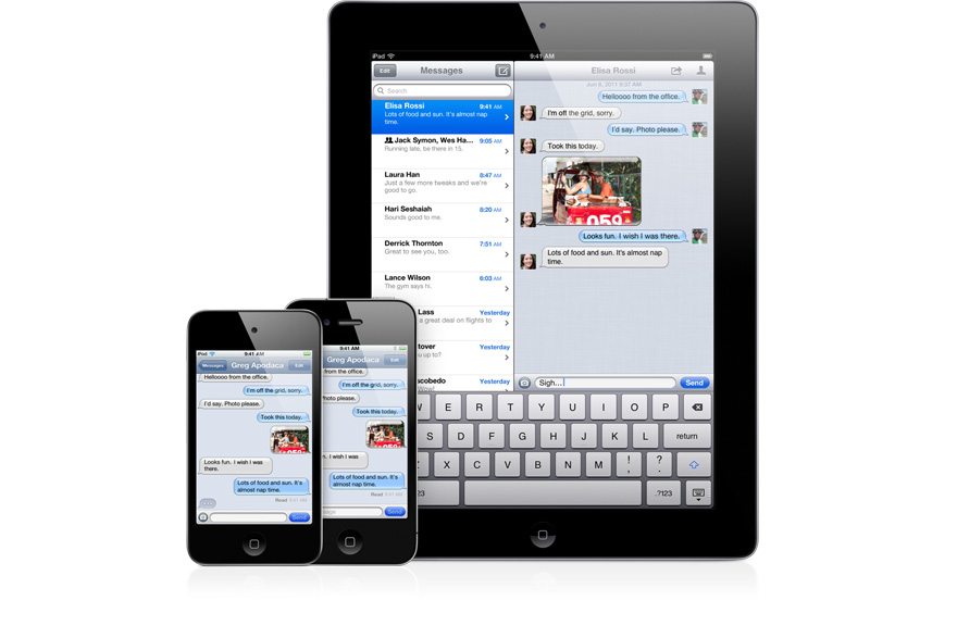 imessage - Apple annucia iOS 5: 200 nuove funzioni e novità