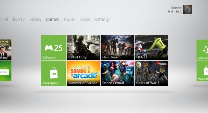 New Xbox 360 Dashboard - Nuova dashboard Xbox 360 disponibile dal 6 Dicembre?