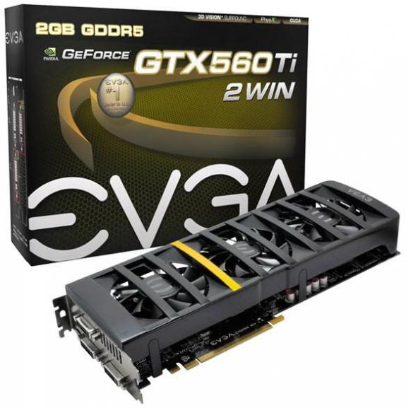 evga geforce gtx 560 ti 2win - EVGA annuncia il lancio della scheda video GeForce GTX 560 Ti 2Win