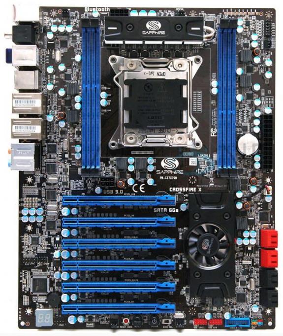 sapphire pure black x79 - Sapphire presenta la motherboard Pure Black X79