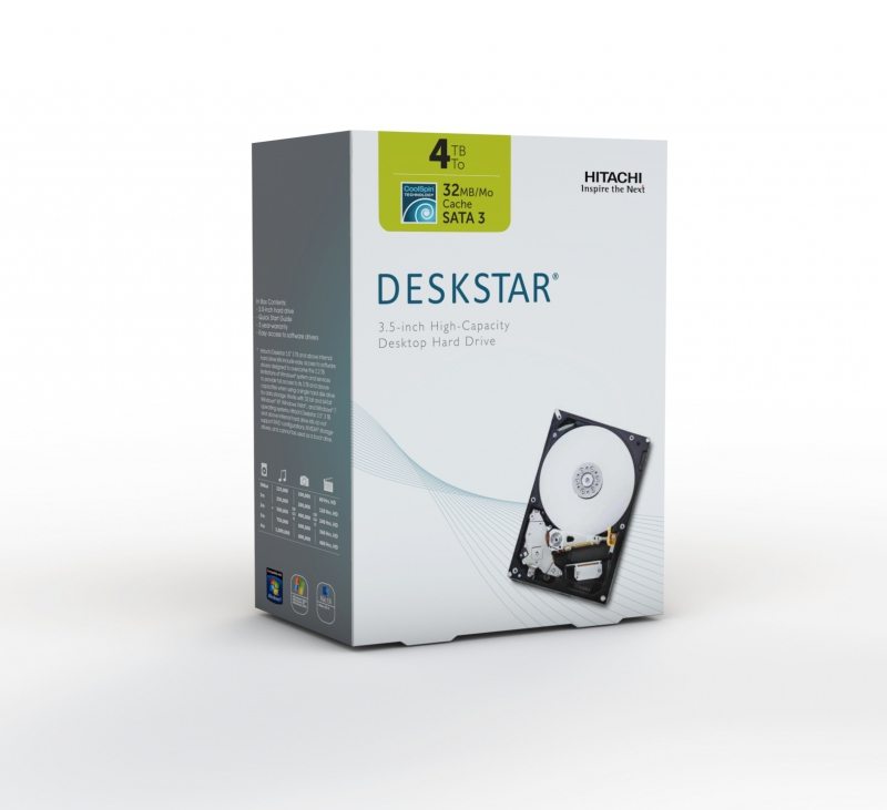 Hitachi 4TB Deskstar 5K4000 - Ufficiale il nuovo hard disk Hitachi 4TB Deskstar 5K4000