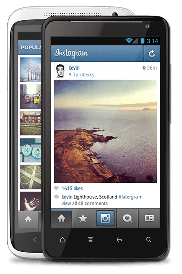 android phones - Instagram: un milione di download in 24 ore per l'app Android