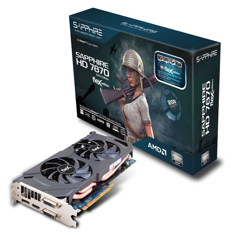 SAPPHIRE HD 7870 FleX PR - Sistema di raffreddamento Dual X per la Sapphire Radeon HD 7870 Flex