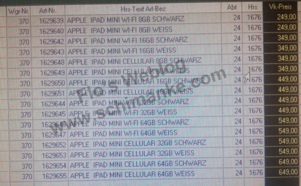 ipad mini - iPad Mini: disponibile dal 23 Ottobre con prezzo a partire da 249€