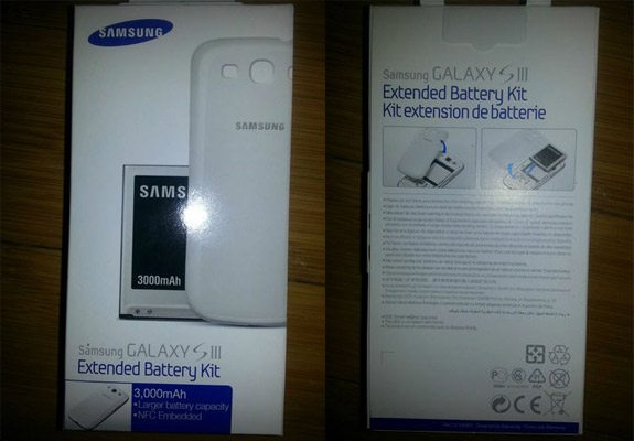 Galaxy S3 extended battery kit 1 - Aggiornamento per la batteria da 3000 mAh per il Galaxy S III