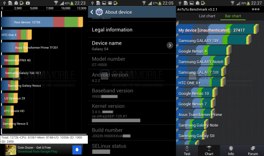 gs4 shot 520x308 - Galaxy S IV: disponibili i primi benchmark del processore Exynos Octa