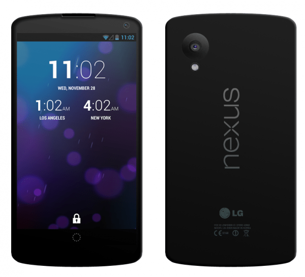 nexus51 600x545 - Un rendering ci mostra come sarà il Google Nexus 5