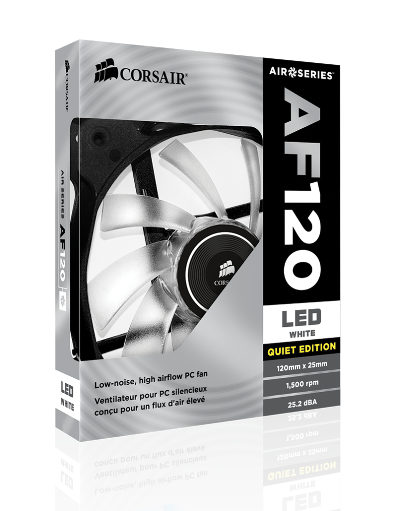 3D BOX AF120 LED white 794x1024 - Corsair annuncia nuove ventole Air Series AF140 LED e AF120 LED