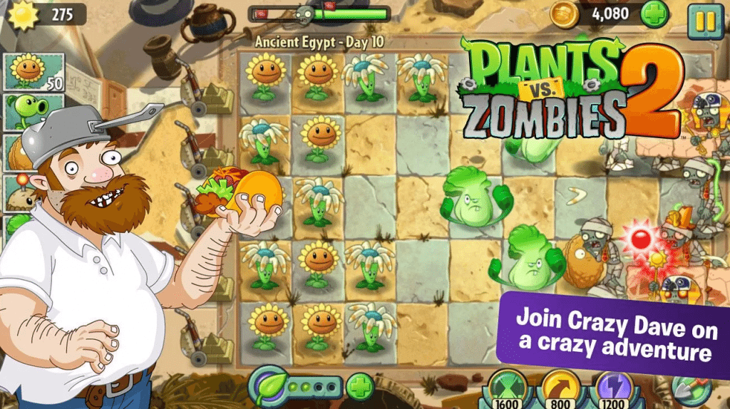 plant 1024x574 - Plants vs Zombies 2 disponibile sul Play Store, ma non ancora in Italia